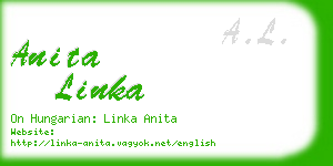 anita linka business card